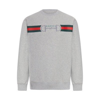 Gucci Cotton Jersey Sweatshirt With Printed Logo