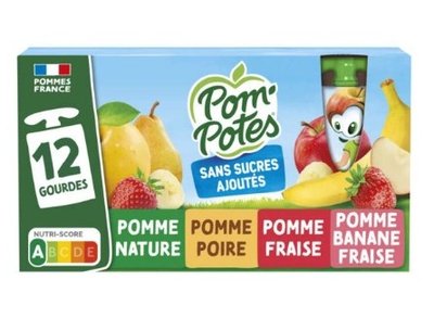 Pom'Potes 混合果泥12x90g