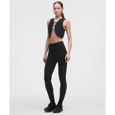 lululemonNo Line高腰跑步紧身裤25英寸 Black