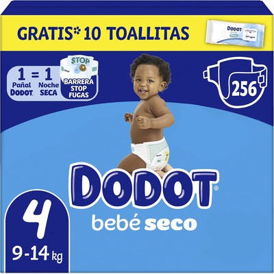 Dodot Bebé-Seco 干爽纸尿裤 4号(9-14kg)256片 送10片湿巾
