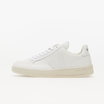 Veja V-12 Leather 女款 纯白色