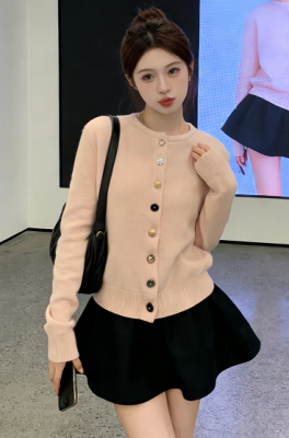 马海毛混纺拉毛开衫
