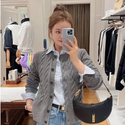 Polo Ralph Lauren 羊毛羊绒混纺麻花针织开衫｜1件