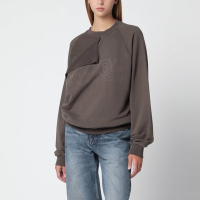 MM6 Maison Margiela 灰色棉质错觉效果卫衣