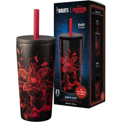 比乐蒂 Bialetti 怪奇物语 保温杯 600ml 带吸管