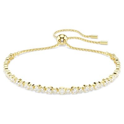Swarovski Matrix白色圆形切割手链(1件)