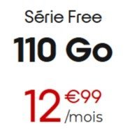 Free 110Go · 12,99€/月起