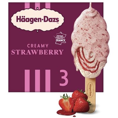 Häagen-Dazs 奶油草莓雪糕棒 3支装