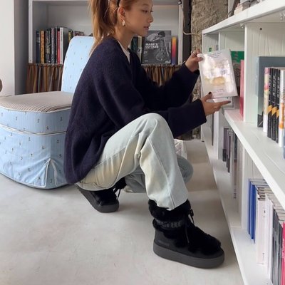 Moon Boot Ltrack Low 人造毛靴