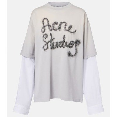 Acne Studios Edra层叠棉质长袖T恤