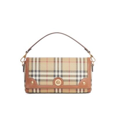 Burberry Note经典格纹手提包 1只