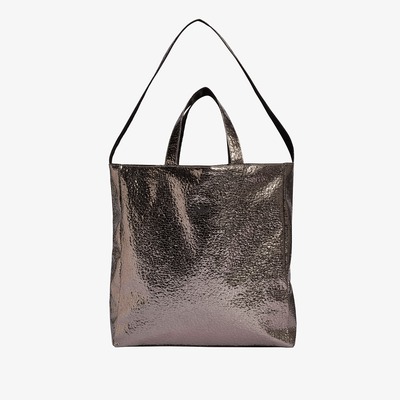 adidas Adicolor Shopper Metal PU Grey Three 灰色托特包