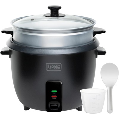 BLACK+DECKER BXRC1800E 电饭煲 1.8L 黑色