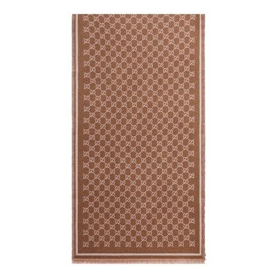 Gucci Double Side Gg Wool Scarf
