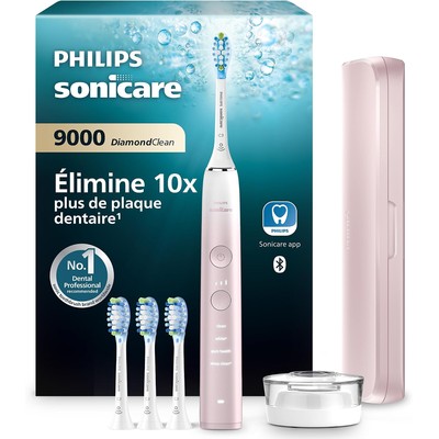 Philips Sonicare DiamondClean 9000特别版电动牙刷 玫瑰粉(HX9911/79)含4个刷头