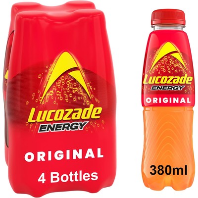 Lucozade 葡萄适 Energy Original 原味能量饮料 380ml×4
