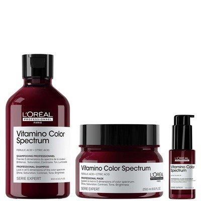 炫色亮泽洗发水300ml+发膜250ml+精华30ml套组