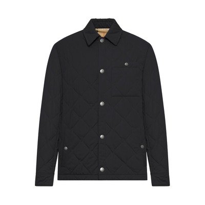 Burberry男士双面尼龙绗缝衬衫外套 S–XL
