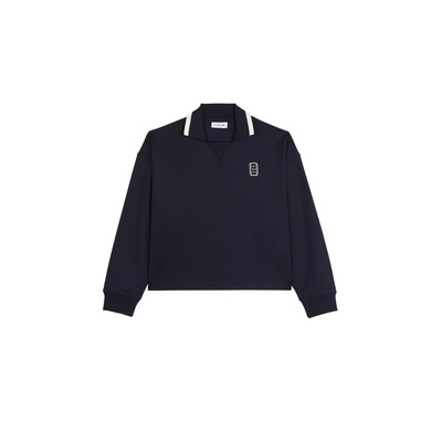 Lacoste 翻领毛衣(蓝)