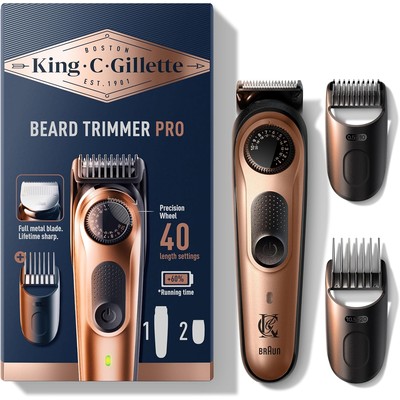 【进阶档】吉列 King C. Gillette baardtrimmer PRO 电动剃须刀/理容器