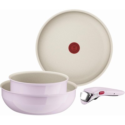 Tefal 特福 Ingenio Serenity 樱花粉可拆柄套锅 4件套