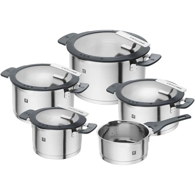 ZWILLING 双立人 Simplify 不锈钢5件套锅 带滤水盖 电磁炉可用