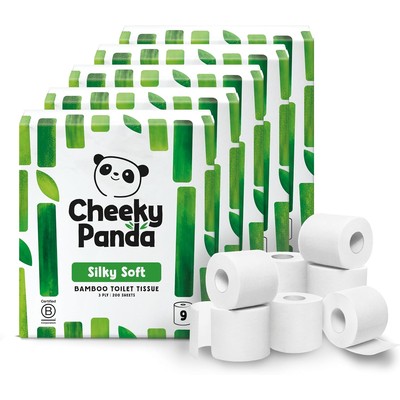 The Cheeky Panda 竹浆卫生纸 三层 45卷（5包x9卷）