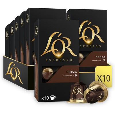 L'OR Espresso Forza浓度9咖啡胶囊 100粒