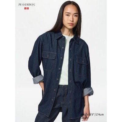 JWA 无性别深蓝牛仔衬衫