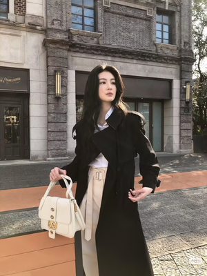 Hampshire 格纹白色手袋