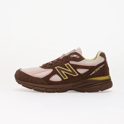 New Balance 990v4复古跑鞋 Pumpernickel/Pink Chalk/Alabaster