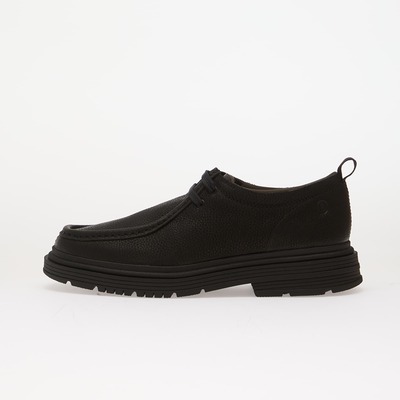 Clarks Badbury Seam 黑色皮革休闲鞋