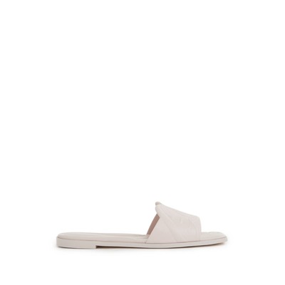 Alexander McQueen 皮革拖鞋 米色
