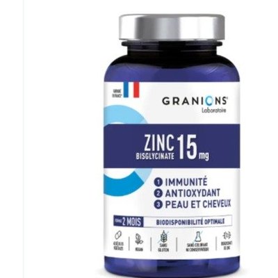 Granions双甘氨酸锌15mg 60粒