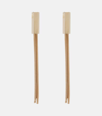 轴线链条细节垂坠耳环