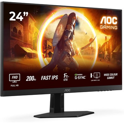 AOC 24G4HRE 24英寸 200Hz Fast IPS 电竞显示器