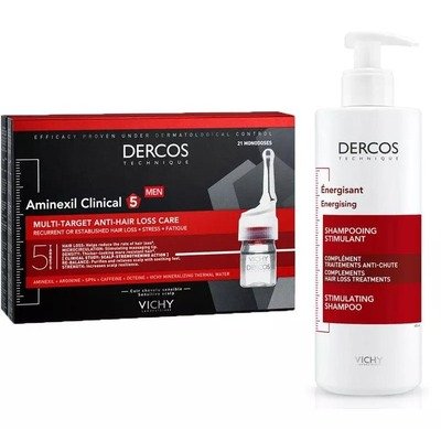 薇姿Dercos男士防脱套组:精华21×6ml+洗发水400ml