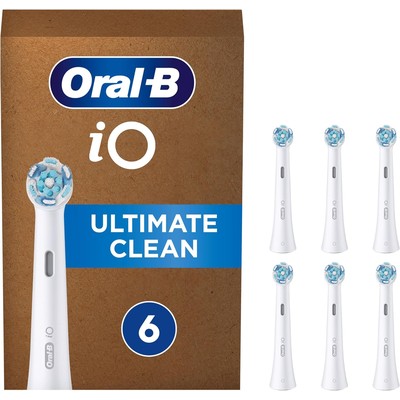 Oral-B 欧乐B iO Ultimate Clean 原装替换刷头 6支装 白色