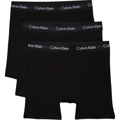 Calvin Klein 男士平角内裤 3条装 黑色