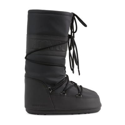 MOON BOOT MB ICON RUBBER 系带高筒靴 黑色