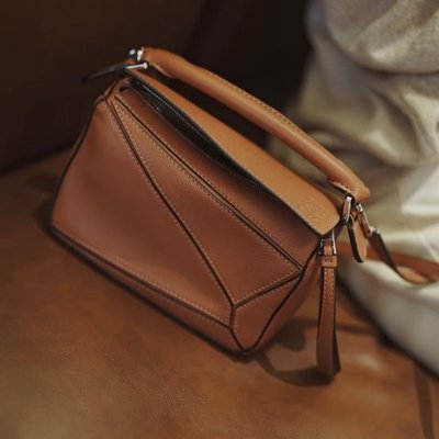 Loewe Puzzle Mini 手袋 Tan 色 均码
