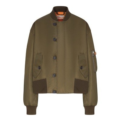JW Anderson 宽松科技面料飞行员夹克 军绿色|尺码M