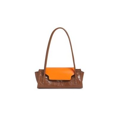 Marni Trunk 单肩包 棕色ZP316|23×16×11cm