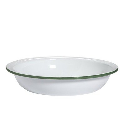 Argos Home白色22cm珐琅派盘