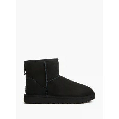 UGG Classic Mini II黑色绒面短靴