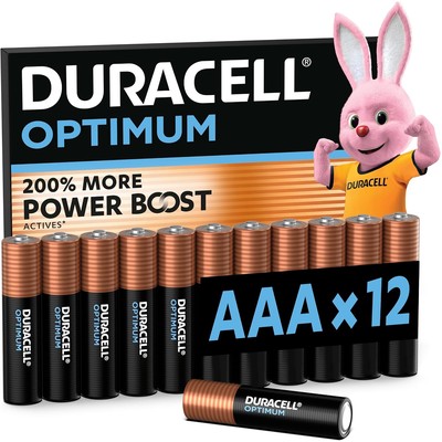 Duracell 金霸王 Optimum AAA 7号碱性电池 12节装