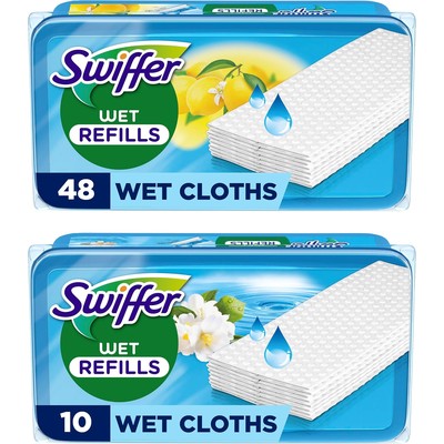 Swiffer 柠檬香浸渍地板湿巾 48+10 片