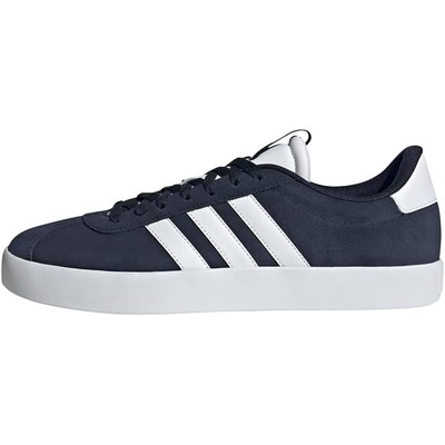 阿迪达斯 adidas VL Court 3.0 男士皮面板鞋 藏青 / 白（IH4039）