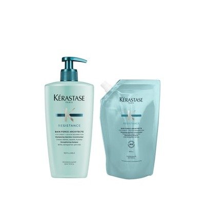 卡诗Resistance洗发水瓶装＋替换装2×500ml