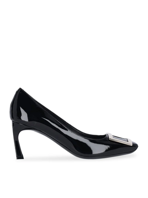 Roger Vivier 喇叭跟漆皮浅口鞋